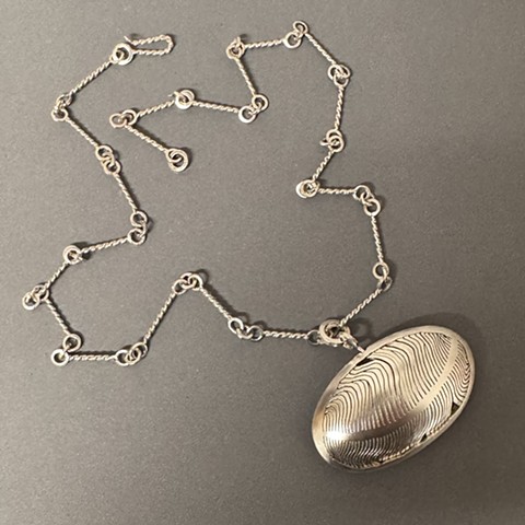 Messenger pendant and handmade chain 