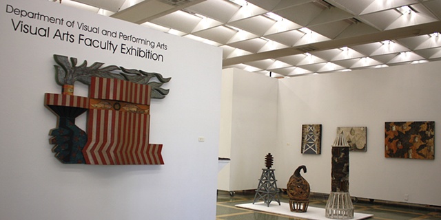 Installation of Work in Faculty Exhibit