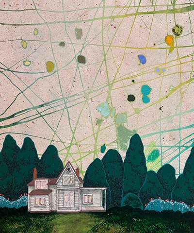 House with Paint Smushes