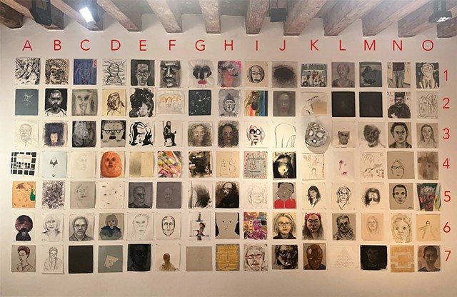Initial Installation of The Mind's I Archive at Palazzo Mora, Venice