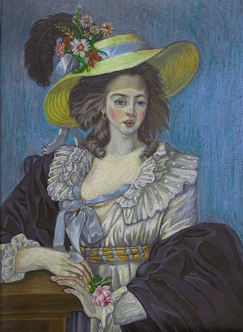 woman with hat