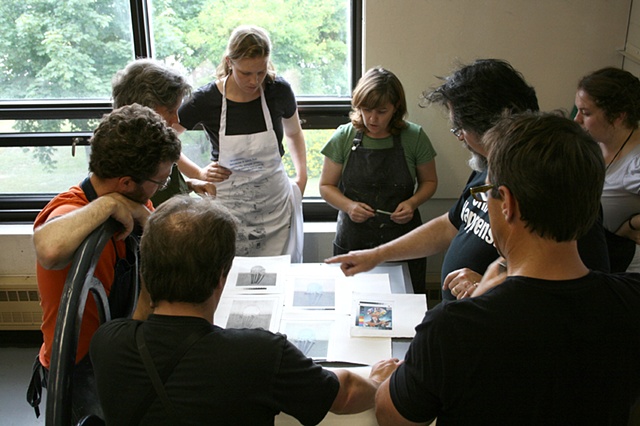 The group checks out Nancy's proofs