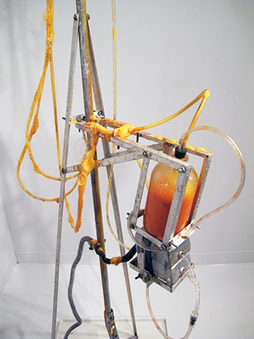 Mark Porter, kinetic sculpture, stalagmite