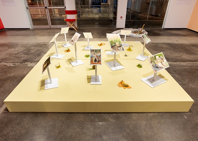 Installation view of the series SPRING MONUMENTS at Gallery 235 Harbourfront centre