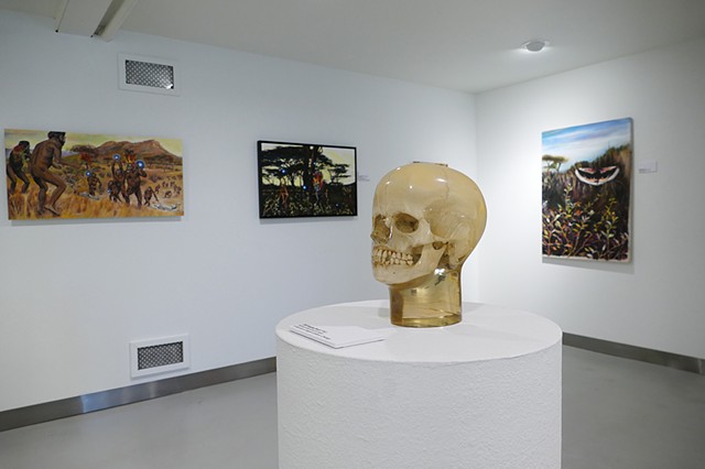 Installation views of Ouroboros at Ed Paschke Art Center 