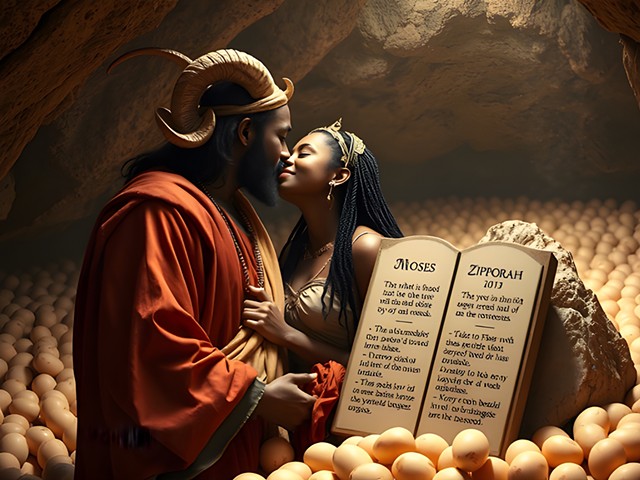 Biblical characters filtered through REM dreaming.