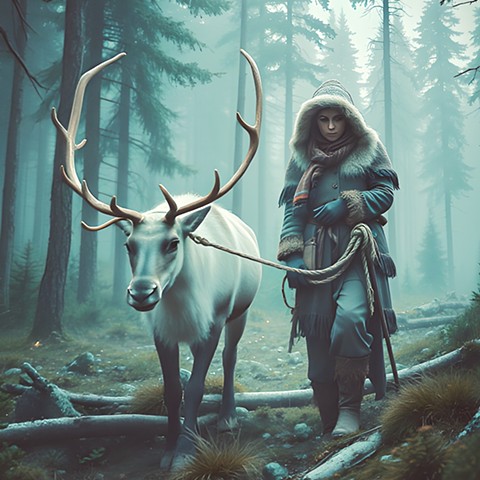 Reindeer Lady