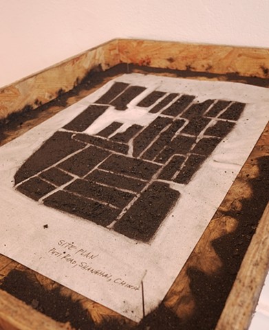 Paper/Charcoal (Original street layout of Puji Road site)