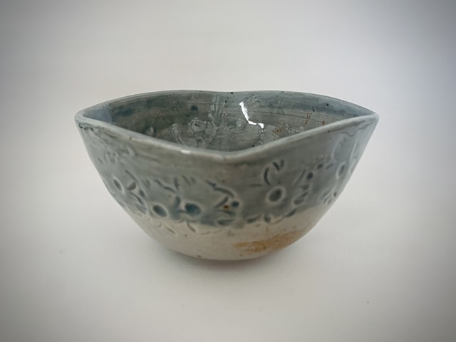 Celadon Stamped Bowl