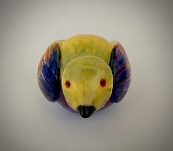 Yellow Bird Ocarina - Front View 