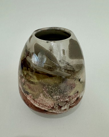 Raku vase