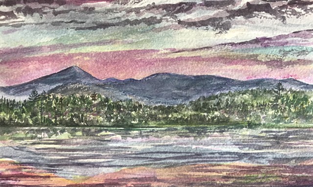 Kezar Lake Watercolor 