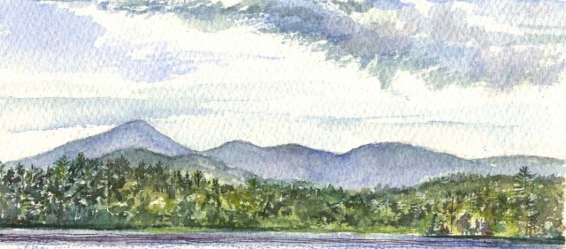 Kezar Lake Watercolor Study