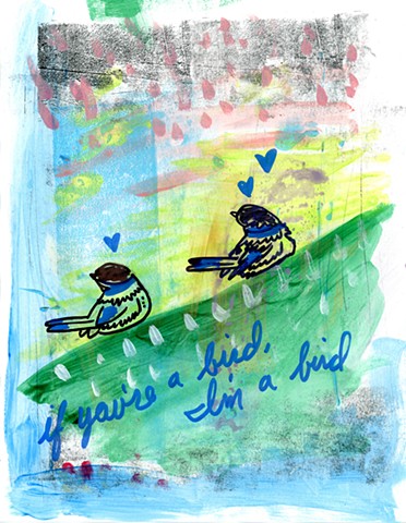 Blue Birds in Love