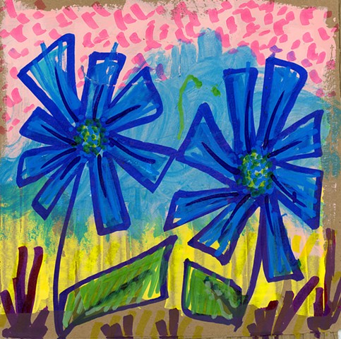 Blue Daisies