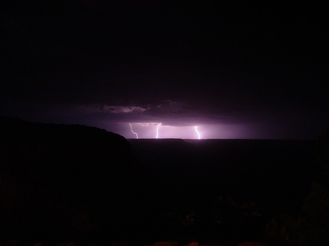 Lightning Over The Grand Canyon