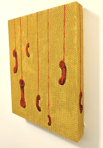 Red Phones on Yellow Oxide