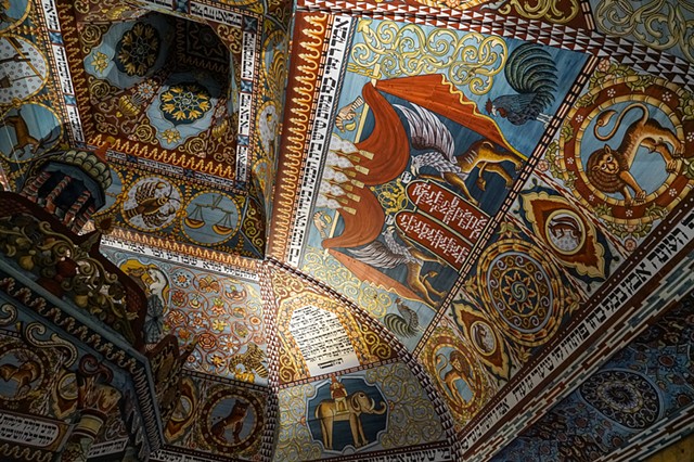 Ancient Synagogue ceiling in the Museum
