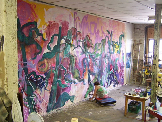 Working on Kgoyom in my Baltimore studio, summer 2008.  
