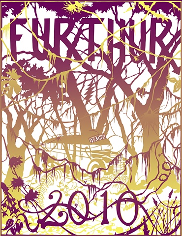 Furthur Poster II (Maroon & Yellow)