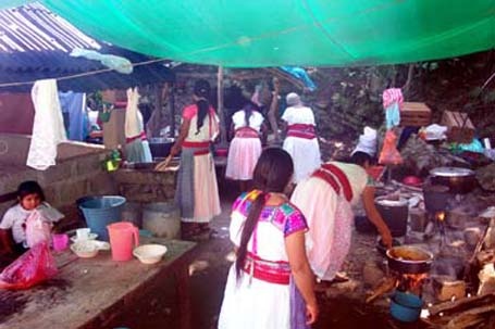 Totanaca Women Cooking for a Community Event