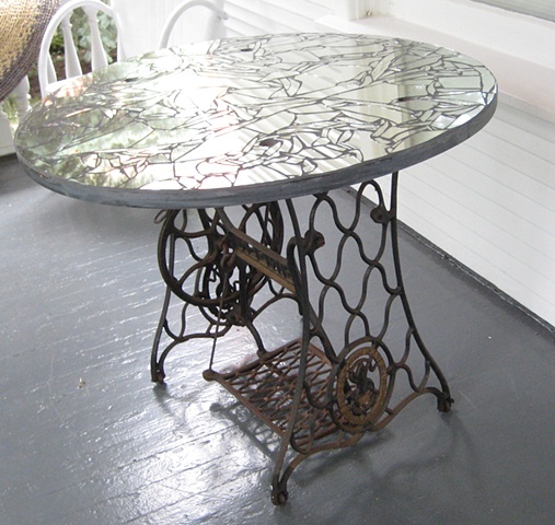 Mosaic Mirror Table