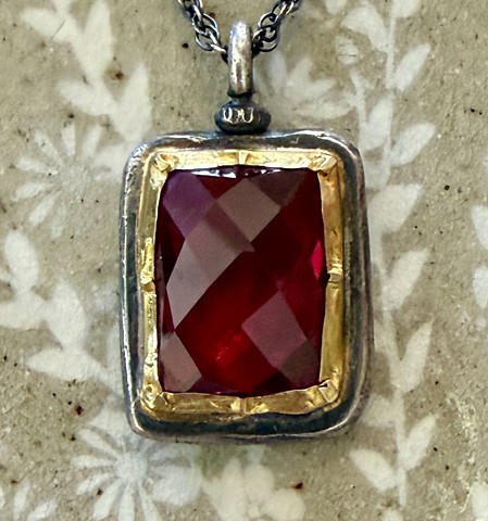 Rose Cut Georgian Pendant