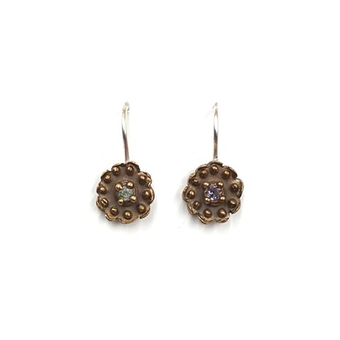 Dotted Disk Earrings