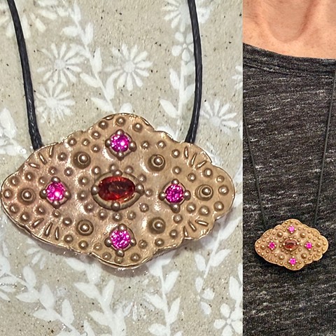 Bronze Quatrefoil Pendant