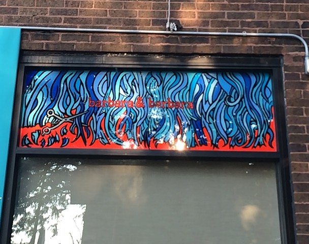 barbara&barbara Window Painting 