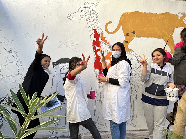 Community Mural for the Sidi Moumen Cultural Center in Casablanca