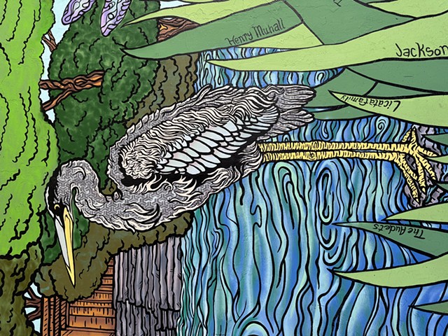 Crane detail "Day" side mural
