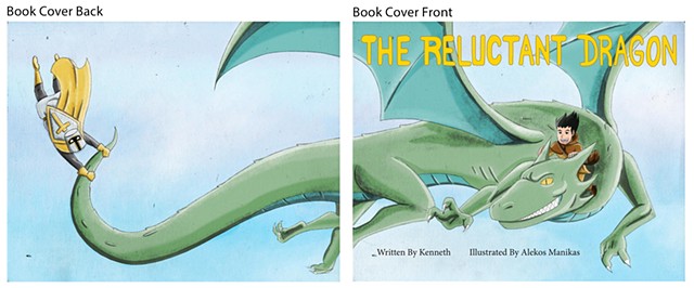 The Reluctant Dragon 
Illustrations by: Alekos Manikas
Book Illustration 