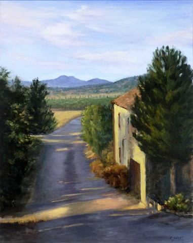 Tuscan Morning, Light on the Road
