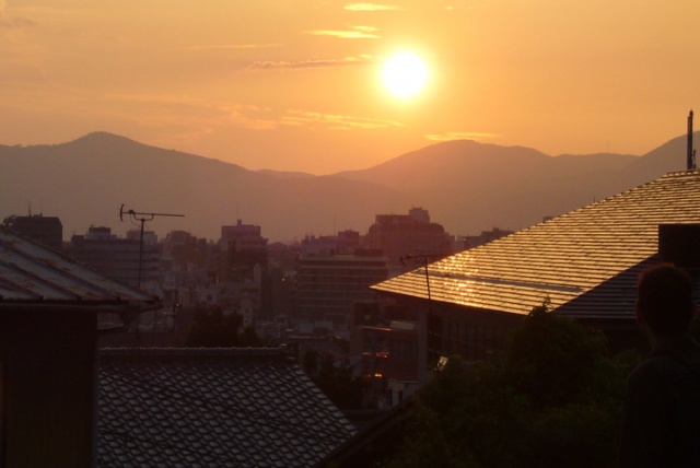 Sunset over Kyoto