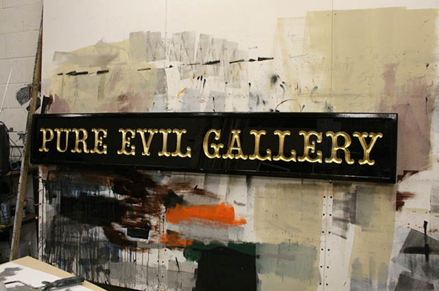 pure evil gallery sign/collab