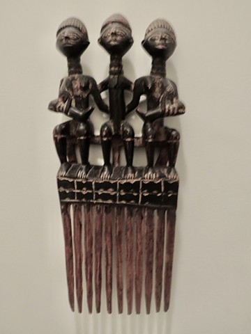 African wood comb 