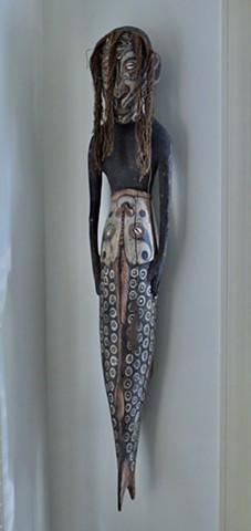 New Guinea? carved mermaid 