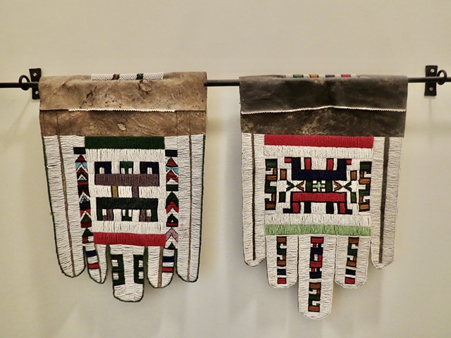 Pair of African Wedding Aprons Each 21" T  