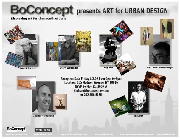  BoConcept Show Presents Art for Urban Design - June 3-31, 2009 