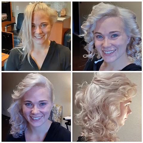 Hair only before and after