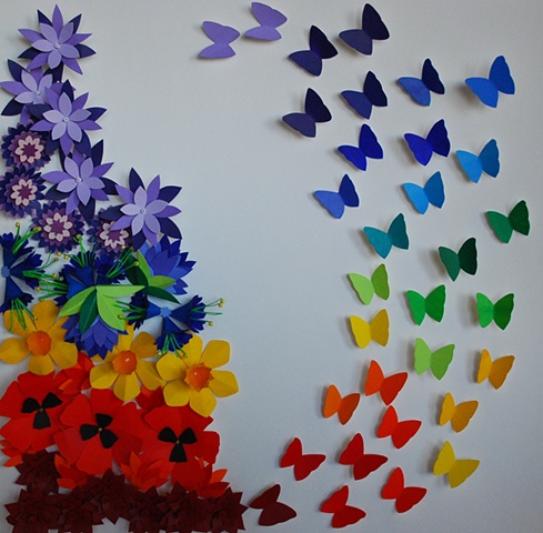 hand cut paper, paper art, paper artist, paper sculpting, paper sculpture, flowers, cut flowers, paper flowers