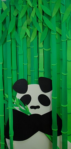 alone in the bamboo