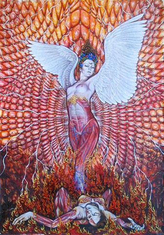 phoenix fire woman birth death