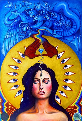 psychedelic, esoteric, occult, mushroom, goddess, angel, dream, alchemy, hermetics
