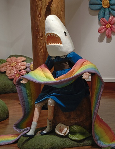 Shark Girl with Dead Rainbow (detail)