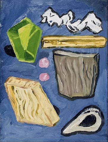 William Lewis, painting, still life, garbage