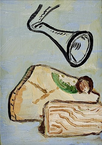 William Lewis, painting, still life, garbage