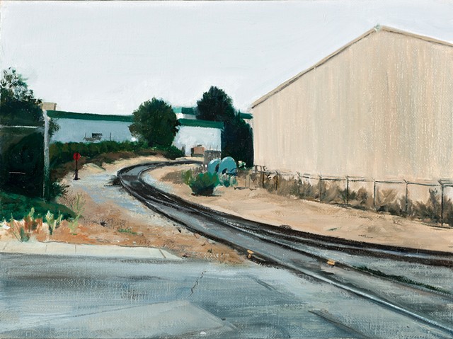 industrial landscape, train tracks