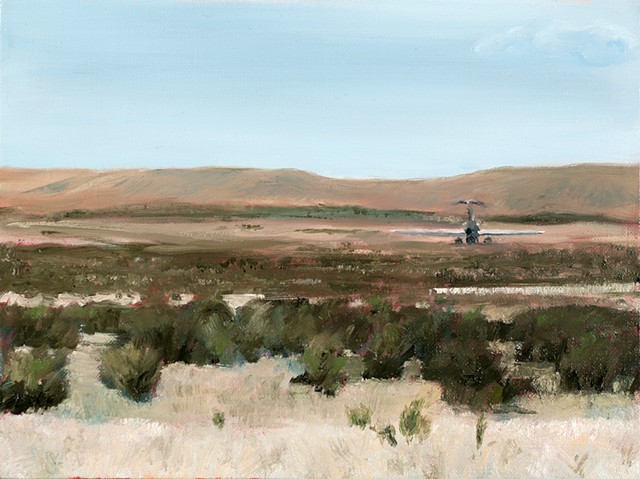 Western Landscape, Airplane, Desolation